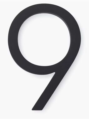 Neutra Modern House Number “9” in Black